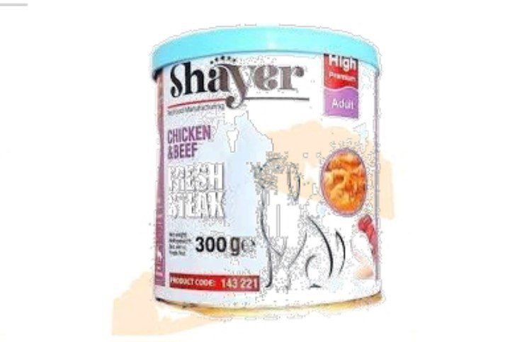 استیک مرغ و گوشت ۳۰۰ گرمی سگ