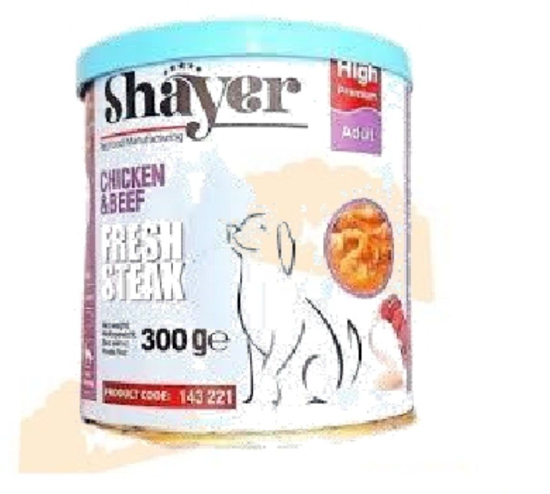 کنسرو سگ استیک مرغ و گوشت ۳۰۰گرمی