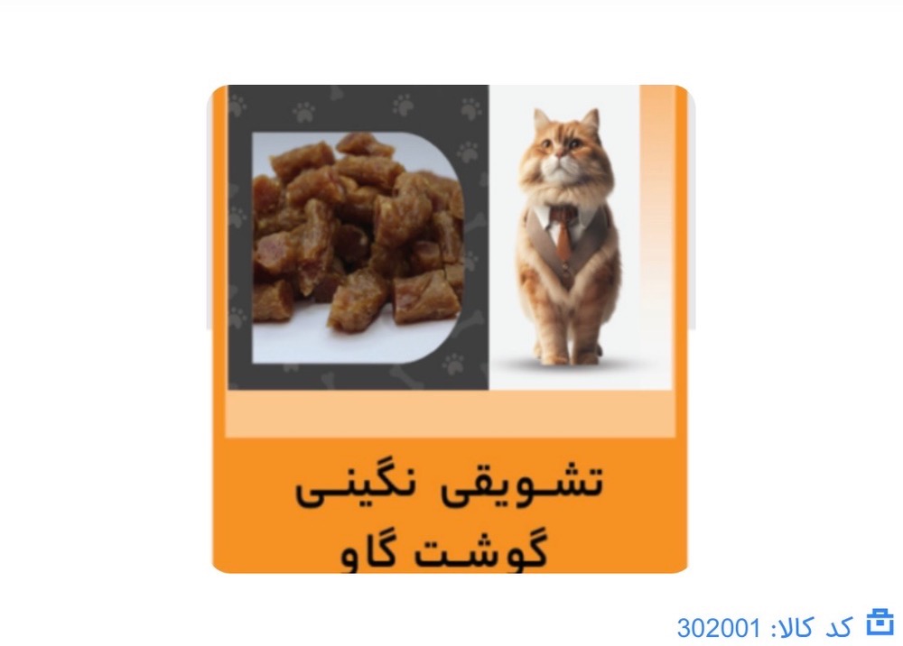 تشویقی سویملی-نگینی گوشت گاو-گربه
